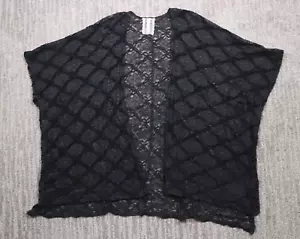 Cárdigan de encaje MAUVE para mujer M negro frente abierto gótico caprichoso elegante moderno - Imagen 1 de 4