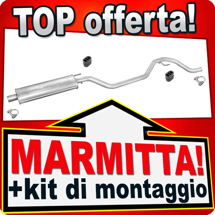 Scarico per OPEL VECTRA C 1.6 1.8 2-Volumi Limousine 02-09 Marmitta - Immagine 1 di 1