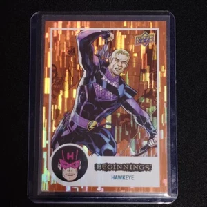 2023 UD MARVEL BEGINNINGS VOL 2 SERTES 2 ORANGE RAINBOW BRIDGE /199 HAWKEYE - Picture 1 of 1