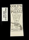 1906 revolver Colts neuf pistolet positif de poche vintage imprimé annonce 14415