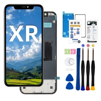 For iPhone XR Screen Replacement LCD/OLED Display Digitizer Touch Assembly Kit - Image 1 of 4