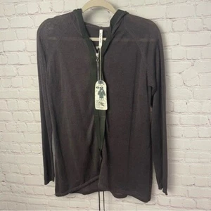 MUR MUR NEU Eagle Eye anthrazit Reißverschluss Kapuzenjacke Gr. Large neutral retro - Bild 1 von 9