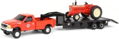 1/64 Scale Allis Chalmers D19 Tractor with Ford F350 & 5th Wheel Trailer Set - Image 1 of 4