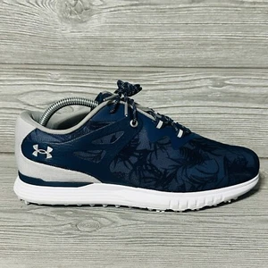 Under Armour Golf Shoes UA Charged Beathe SL Women's 9.5 Navy Blue Soft Spikes - Picture 1 of 9