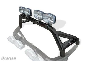 Barra antivuelco deportiva + puntos + luz de freno para adaptarse a Mitsubishi L200 Triton 05-15 NEGRO - Imagen 1 de 6