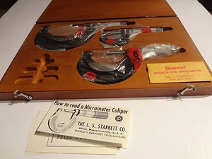 Starrett 0mm-75mm metrisch außen Mikrometer Satz S436MARLZ - Bild 1 von 4