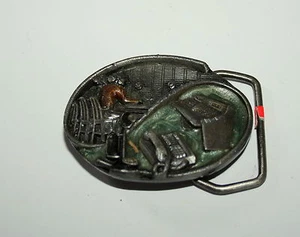 De colección Siskiyou X-15 Operador Telefónico Interruptor Placa Hebilla de Cinturón Nuevo de Lote Antiguo 1986 Nuevo - Imagen 1 de 2