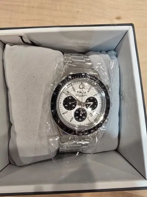 Timex Reloj Cronógrafo Hombre Plateado Q Diver Cronógrafo TW2W53300 Reloj de Lujo NUEVO. Foto 1 de 3
