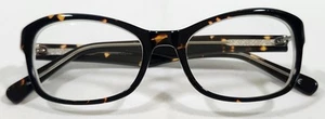 JUST 204 Tortoise/Crystal Full Rim Eyeglasses Frames 50-18-140 w/Case & Cloth - Picture 1 of 7