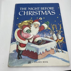 The Night Before Christmas 1950 Oversize Book Clement Moore Sixteenth Print 1979 - Picture 1 of 5