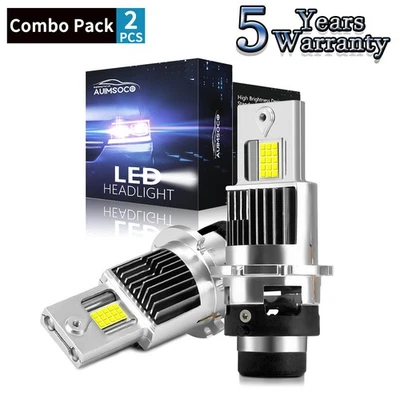 For INFINITI M56 2011-2013 D2S High Low Beam LED Headlight Kit Cool White Bulbs - Image 1 of 4