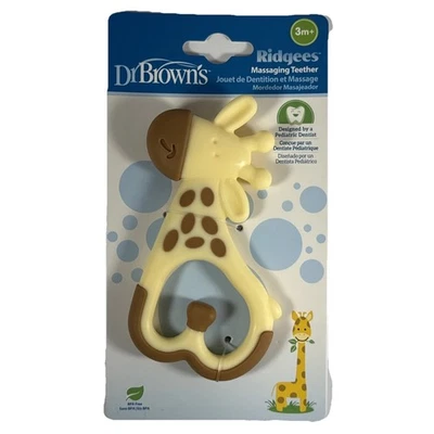 Dr. Brown's Ridgees Giraffe Teether, без бисфенола А, 3 м +, новый в упаковке - Изображение 1 из 2