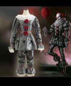 Pennywise, It, Adult Cosplay Costume w/Light Up Mask, Medium *BRAND NEW* - Picture 1 of 6