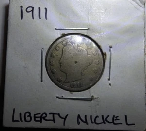 Liberty Head Nickel 1911 - Moneda exacta mostrada envío con seguimiento gratuito lote #29 - Imagen 1 de 3