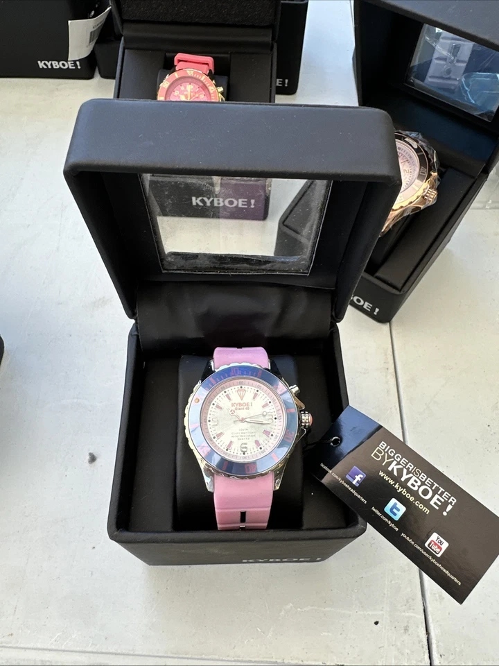 Relógio KYBOE Giant Mariner 40MM, KY 40-016 prata rosa 10 caixas eletrônicos - Imagem 1 de 4