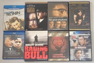 Raging Bull, Ronin, Deer Hunter, Casino, 15 Minutes... Robert DeNiro 8 Movie Lot - Imagen 1 de 10