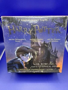 Harry Potter Audio Books 1-3 Complete & Unabridged 25 CD Set Brand New (1009) - Bild 1 von 6