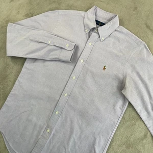 Polo Ralph Lauren Oxford Hemd Herren Small Lavendel Fleisch Pony Preppy Langarm - Bild 1 von 11
