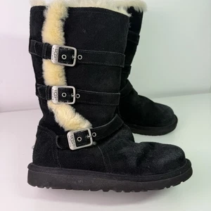 BOTAS MUJER UGG AUSTRALIA S/N 1001520 MADDI ALTAS CREMALLERA TALLA 2 EE. UU. - Imagen 1 de 8