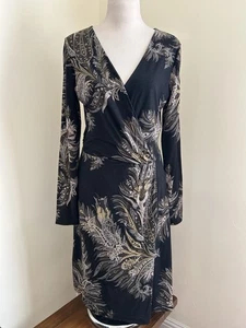 Etro Wickelkleid mit Paisleymuster aus lila Wolle - Bild 1 von 6