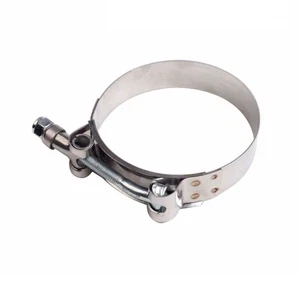 Stainless Steel T Bolt Clamp Clamp Range:70 mm - 78 mm or 2.76" - 3.07" - Imagen 1 de 4