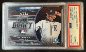 2023 Bowman Draft Max Clark Night Prospect #BDN-8 Tigers PSA 10 - Picture 1 of 2