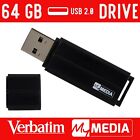 Verbatim MyMedia 64GB 64 Gb USB 2.0 Flash Pen Thumb Drive Storage Memory Stick