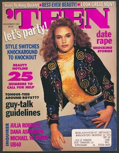 Teen Magazine November 1991 Julia Roberts ~Ziggy Marley ~Cindy Crawford Ad 1990s - Picture 1 of 11