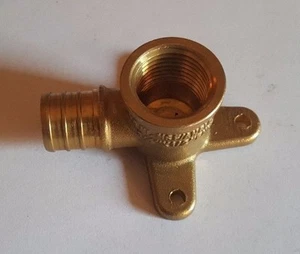 5) 3/4" PEX X 1/2" FEMALE NPT THREADED DROP EAR ELBOW, 1/2" PEX ELBOW WITH EAR - Picture 1 of 3