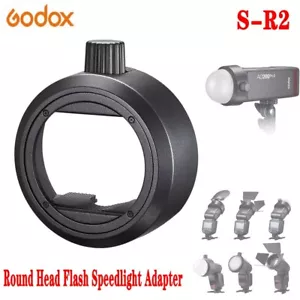 Godox Round Head Accessories Adapter S-R2 for AD200PROII Canon Nikon Sony Flash - Picture 1 of 7