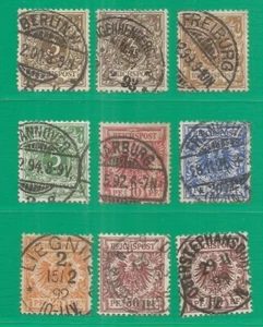 Germany Reich 1889 year , used stamps Mi # 45-50 - Picture 1 of 1