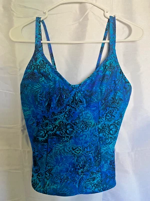 Traje de baño Tankini azul turquesa verde MIRACLESUIT para mujer talla 12 Foto 1 de 4