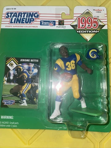 1995 NFL Jerome Bettis St Louis Rams Starting Lineup Figure - NOC Cover