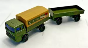 Vintage Matchbox 1977 Mercedes-Benz Military Truck & Trailer TP-15 "Two" Packs - Picture 1 of 14