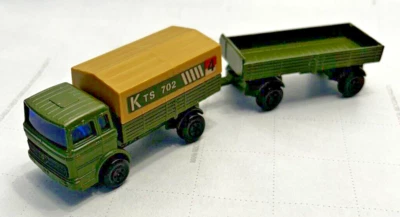 Vintage Matchbox 1977 Mercedes-Benz Military Truck & Trailer TP-15 "Two" Packs - Image 1 of 4