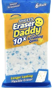 Scrub Daddy Eraser Sheets - Eraser Daddy 10x Sheets - 6 count - Picture 1 of 7