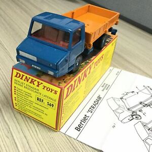 Dinky Toys 569 - BERLIET STRADAIR 1:43 Orange / Bleu, Atlas