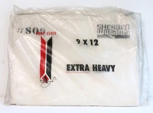 NOS SWP white 9X12 extra heavy duty drop cloth-6 pounds in weight - Picture 1 of 1