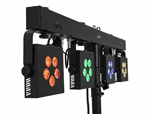 EUROLITE LED KLS-902 Kompakt-Lichtset Bar 4 RGBW-Spots + Strobe Lichtanlage DJ - Bild 1 von 11