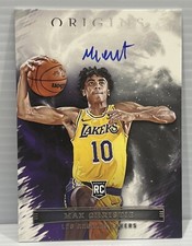 Max Christie 2022-23 Panini Origins Rookie On Card Auto #RA-MXC Lakers RC Auto