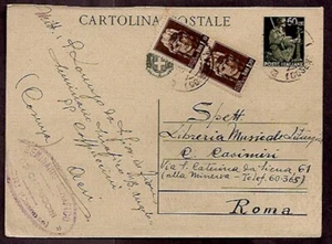 F3705 - CARTOLINA POSTALE LUOGOTENENZA - Foto 1 di 1