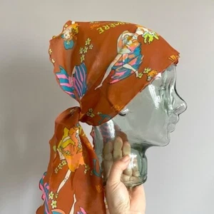 Vintage French Cancan Art Deco Girls Long Chiffon Scarf - Picture 1 of 9