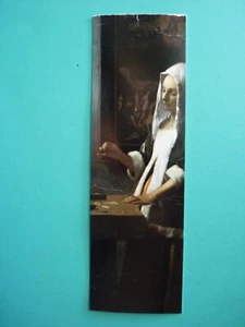 Pomegranate Bookmark Woman Holding a Balance By Johannes Vermeer 7"- Free Ship - Picture 1 of 2