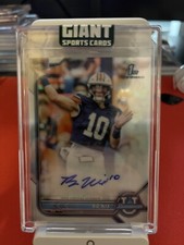 BO NIX 2021-22 BOWMAN UNIVERSITY CHROME AUTO REFRACTOR 1ST BOWMAN RC OREGON