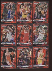 27 Lot 2024-25 Panini Prizm Red Ice-Tyrese Maxey Bub Carrington Rookie Tatum - Picture 1 of 6
