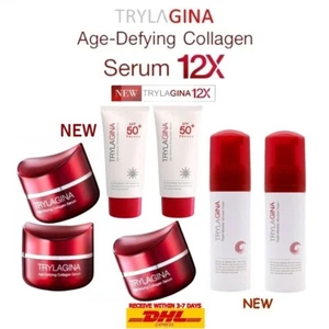 3x TRYLAGINA Suero de colágeno antiedad 12X + 2 espuma de mousse + 2 protector solar SP50 + PA++++ - Imagen 1 de 24