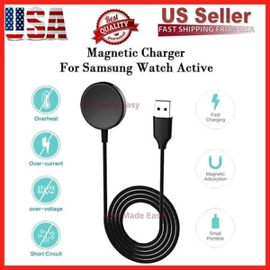 New Wireless Magnetic Charger For Samsung Galaxy Watch 4/3 Active 1/2 Classic - Picture 1 of 12
