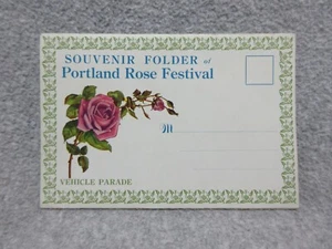 1913 Portland Rose Festival  VEHICLE PARADE  16 Photo POSTCARD BOOKLET  Unsent - Picture 1 of 5