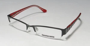 LAMBRETTA LAM0006 SCHWARZ/ROT HALBFELGE SCHMALE PASSFORM MODERNE DESIGNERBRILLE - Bild 1 von 11