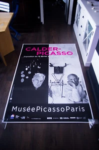EXHIBITION CALDER PICASSO 2019 French Bus Shelter Art Vintage Original Poster - Imagen 1 de 7